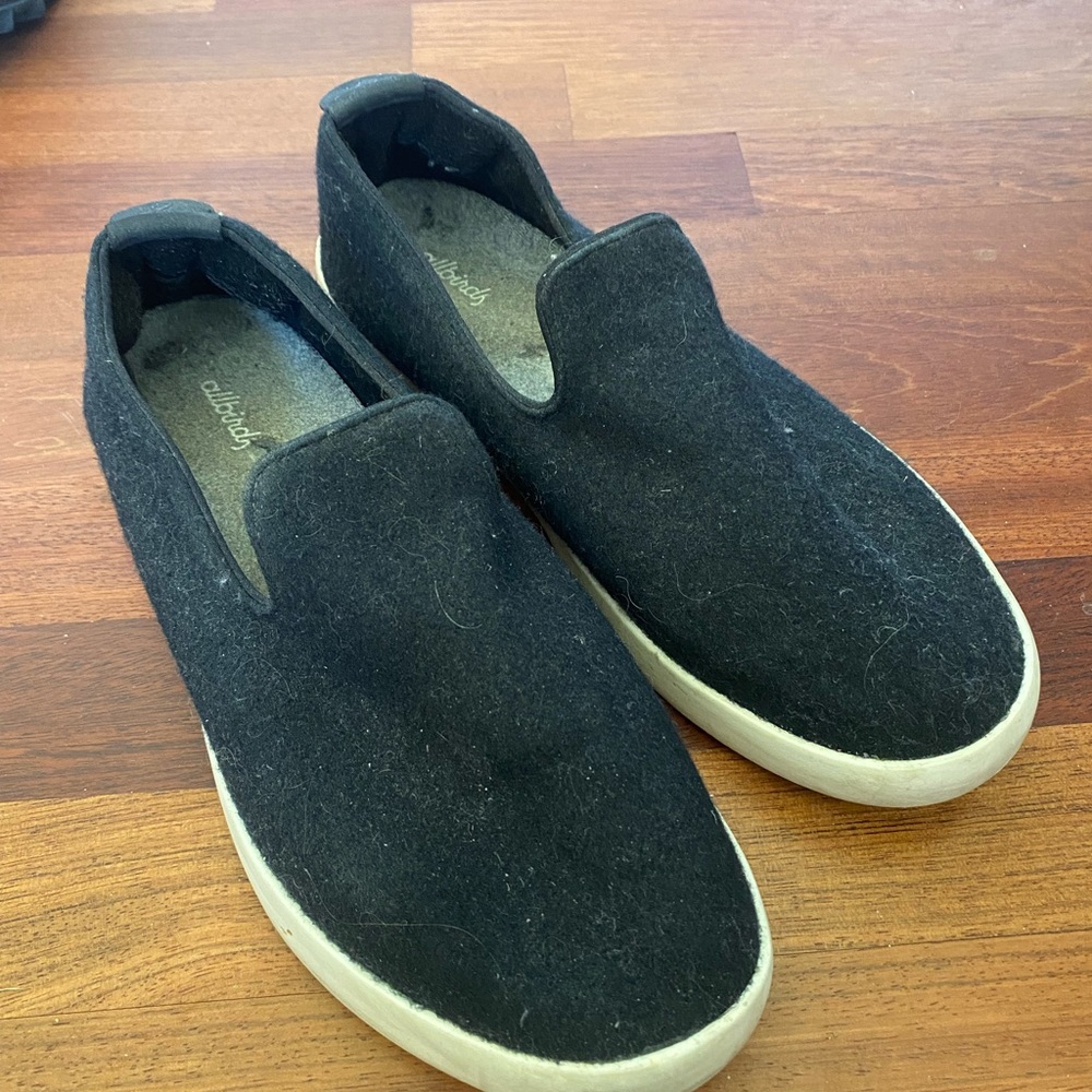 Allbirds Black Loafers Slip-Ons Minimalist Design